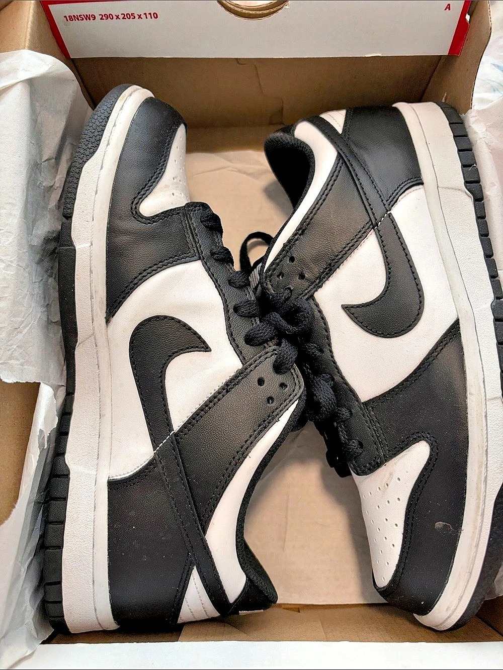 Nike Dunk Low Retro "Panda" Black & White Sneakers